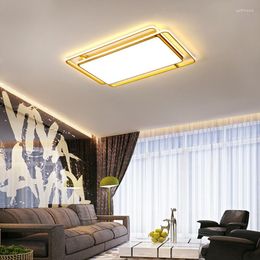 Ceiling Lights Living Room Lamp Modern Minimalist Atmosphere Household Rectangular Hall LED Nordic Lamps