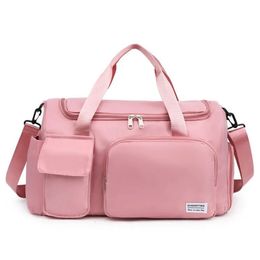 Outdoor Bags Yoga Sports Gym Backpack Oxford Duffel Bag Shoe Pocket Wear Resistant Large Capacity Pink Travel Messenger Couple Street Fashion 231009