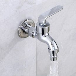 Kitchen Faucets Creative Handle G1/2 (4') Quick Open Single Cold Faucet Brass Washing Machine Bathroom Hardware Accessories