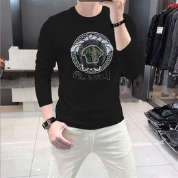 2023 New Style Luxury Brand Mens Designer Long T Shirts Women Long sleeve Crewneck tee Print Men Casual Long sleeve Street Long Top Size M-4XL