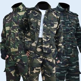 Men's Tracksuits Men's Spring And Autumn Camouflage Uniforms Welders' Wear-resistant Overalls Labour Insurance Outdoor Tooling Suits 231009