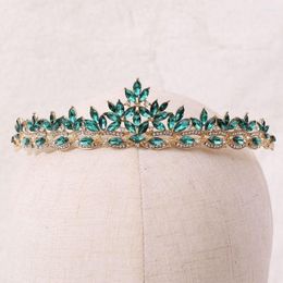 Hair Clips Bridal Tiara Rhinestone Headband Leaf Accessories Crown Korean Style Headwear Wedding Jewelry Women