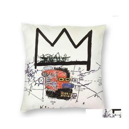 Cushion/Decorative Pillow Cushion/Decorative Pillow King Alphonso Throw Ers Decor Home Luxury Jean Michel Outdoor Cushions Square Pill Dhbkh