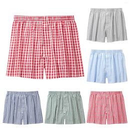 Underpants Mens Underwear Sexy For Men Loose Fitting Pure Cotton Home Sleepwear Flat Angle Breathable Large Shorts