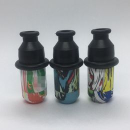 Colourful Wig Wag Smoking Aluminium Pipes Portable Removable Herb Tobacco Philtre Screen Innovative Handpipes Pocket Cigarette Holder Tube Silicone Tips dhl