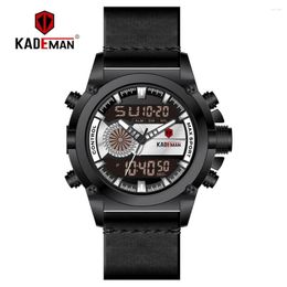 Wristwatches KADEMAN Men Watches Top Dual Sport LED Digital Display Wristwatch Military Army Automatic Fashion Waterproof Clock