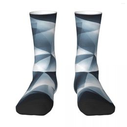 Men's Socks Abstract Geometric Triangle Pattern Super Soft Stockings All Season Long Accessories For Man Woman Birthday Present
