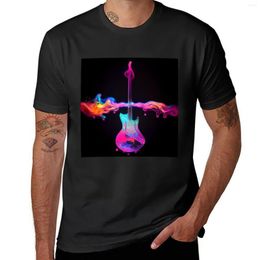 Men's Polos Radioactive Guitar On Colors T-Shirt Graphic T Shirt Aesthetic Clothing Mens Shirts Casual Stylish