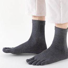 Men's Socks Sports Running Sweat Solid Color SeparateToes Unisex Toe Men And Women Five Fingers Breathable Cotton
