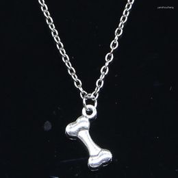 Chains 20pcs Fashion Necklace 16x10mm Dog Bone Pendants Short Long Women Men Colar Gift Jewelry Choker