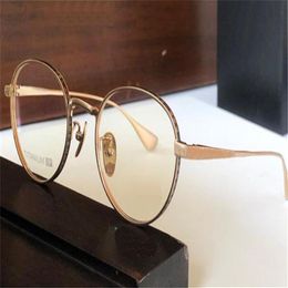 New fashion design optical eyewear 8066 round titanium frame classic simple and popular style top quality versatile transparent gl309i