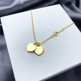 18k gold New Pendant Necklace Fashion Charm Men's and Women's Fourleaf Heart Necklace High Quality 925 silver love Designer Necklace Jewellery Gift T original blue box