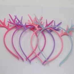 Hair Clips 5 Mixed Colour Plastic Deer Antler Headband Band Christmas Party Favours