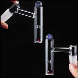 Finger Quartz Banger with Auto Spinning Hole Tourbillon 16mm OD for Dab Rig Glass Bong Smoking Accessories Terp Slurper