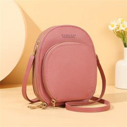 Shoulder Bags Mini Backpack For Women PU Leather Multifunction Crossbody Bag Ladies Phone Pouch Pack Messenger