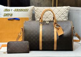 Дизайнерская сумка мужчина багаж классический стиль кожаная туристическая сумка на открытая сумочка новая комбинация двух частей