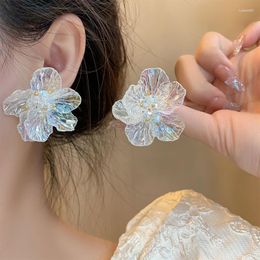 Dangle Earrings Exquisite Accessories Romantic Resin Flower Elegant Vintage Jewellery Classic Earring For Women Delicate Charm Jewellery
