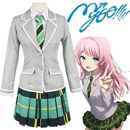 Anime Bang Dream Mygo Takamatsu Tomori Cosplay Costume School Uniform Anon Chihaya Jk Skirt Full Set Halloween Costume for Womencosplay