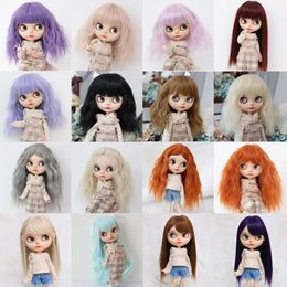 Dolls BJD Doll Wig Suitable For QBABY AMYDOLL Size Doll Accessories Tress Hair Temperature Silk Hair Instant Noodle Roll 230928