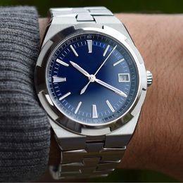 Relógio masculino de vidro safira 41mm, relógios automáticos de cerâmica mecânica, relógios de pulso masculinos totalmente à prova d'água em aço inoxidável