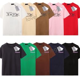 Mens women T shirts Designer Fashion short sleeve tops Clothing brand Round neck leisure summer loose letter print Cottons Tee Luxurys Size XS-XL-18