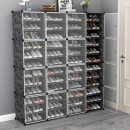 "Organize Your Shoe Collection with this Large Capacity 12 Cube Shoe Rack - DIY Modular Design with 6 Tiers for 24 Pairs of Shoes"