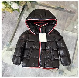 hoodies kids hooded kid coat baby clothes girl boy down jackets child jacket top luxury brand fasion 100% white duck down filling outwear warm winter red black 01