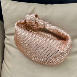 Evening Jodie Hand Botteega Crystal Venetas Tote Bvbag Tie Lady Diamond Bag Wrist Bags Handbags Summer Purse Designer Fashion 2023 Handheld Cloud Female Hm8a