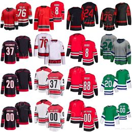 Women Men Youth Hockey 76 Brady Skjei Jerseys 88 Martin Necas 20 Sebastian Aho 8 Brent Burns 37 Andrei Svechnikov 82 Jesperi Kotkaniemi Seth Jarvis Heritage Classic