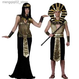 Theme Costume Egypt Pharaoh Cosplay Comes For Carnival Party Adults King Men Women Fancy Dress Come Holiday Q240307