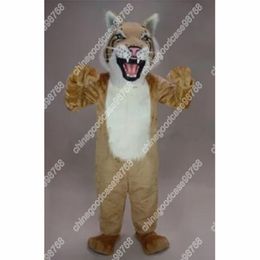 2024 Hot Sale bobcat Wild cat Mascot Costume anime Carnival performance apparel Ad Apparel dress