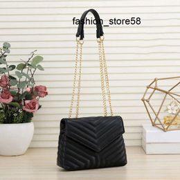 5A luxury bag Bags Evening 2022 luxury handbag shoulder bag brand designer PU material ladies metal Chain clamshell messenger wholesale 6 Colour hardware Size 20156c