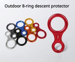 Outdoor 8-ring descent device high altitude descent device protector 8-ring