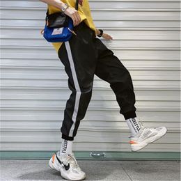 Streetwear Hip hop Joggers Pants Men Loose Harem Pants Ankle Length Trousers Sport Casual Sweatpants White Techwear301m