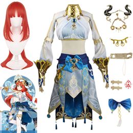 Genshin Impact Nilou Sumeru Hydro Cosplay Costume Full Set Headwear Tattoo Dress Outfits for Comic Anime Halloween Clothescosplay