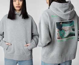 Women's Hoodies 2023 Early Autumn Guitar White Ink Digital Printing Diamond Fleece Hooded Sweater