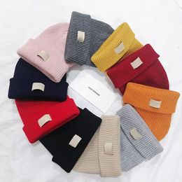 Warm Designer Beanie Bonnet Hat Bucket Hat Cap Winter Hat Knitted Hat Vertical Stripes Skull Caps Winter Unisex Cashmere Letters Casual Outdoor Fitted Hats