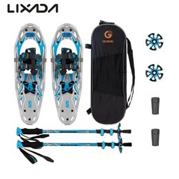 Snowboard Bindings Light Weight Snowshoes Set Outdoor Snowfield Walking Shoes Aluminum Alloy AntiSlip Adjustable SnowMountain Hiking Shoes 231010