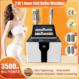 2 IN 1 Inner Ball Roller Slimming Machine Ems Ultrasonic RF Roller Pain Relief Fat Burning Body Slimming Cellulite Reduction Machine