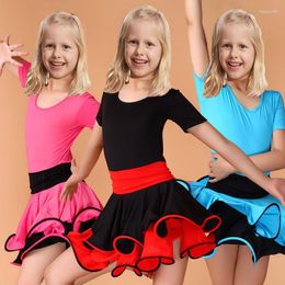 Stage Wear Latin Dance Dress For Girls Samba Ballroom Dancing Girl Dancewear Kids Kid Costume Ballet Vestido Baile Latino