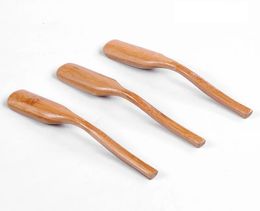 100pcs/lot All-match Bamboo Tea Spoon Honey Sauce Suger Spoons Coffee Scoop Tea Utensil Kitchen Accessorie Tableware