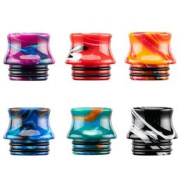 Wide Bore Epoxy Resin 810 Drip Tips TFV8 TFV12 Snakeskin Vapour Mouthpiece For 810 Thread TFV 8 12 Big Baby Smok Sub Ohm Tank Atomizers