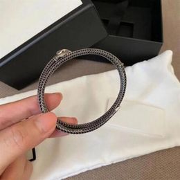 newest Silver Spirit Snake bangle letter Couple Men And Women Bracelet designer Brand Exquisite Fashion Retro Original Gifts315d