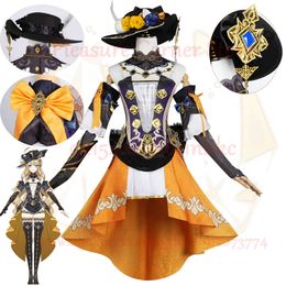 Xs-3xl Navia Cosplay Costume Full Set with Hat Genshin Impact Cosplay Fontaine Navia Cosplay Dress Outfit Uniformcosplay