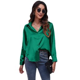 Women's Blouses Shirts Blouse Tops Designer Blouses New Work Clothes Autumn Embroidery Pure Cotton Silk Fine-grained Fabric Long-sleeved Shirts