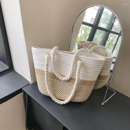Evening Bags Summer Weaving Crossbody Bag For Women Shoulder Causal Tote Cotton Rope Boho Crochet Woven Daily Leisure Handbags