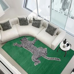 Carpets Light Luxury Study Non-slip Mat American Retro for Living Room Fluffy Soft Bedroom Decor Animal Rug Home Plush Carpet 231010