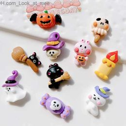 Other Event Party Supplies 10Pcs New Mini Cute Cartoon Halloween Collection Flat Back Resin Cabochons Scrapbooking Jewellery Craft Decoration Accessories Q231010