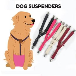 Dog Apparel 3 Sizes Diaper Keeper Suspender Physiological Pants Strap Clip Anti drop Adjustable Pet Supplies 231010