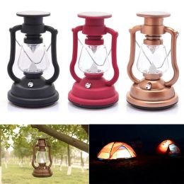 7 LED Solar Light Portable DC Solar Hand Crank Charge Camping Lights Outdoor waterproof Hiking Fishing Tents Lamp LL